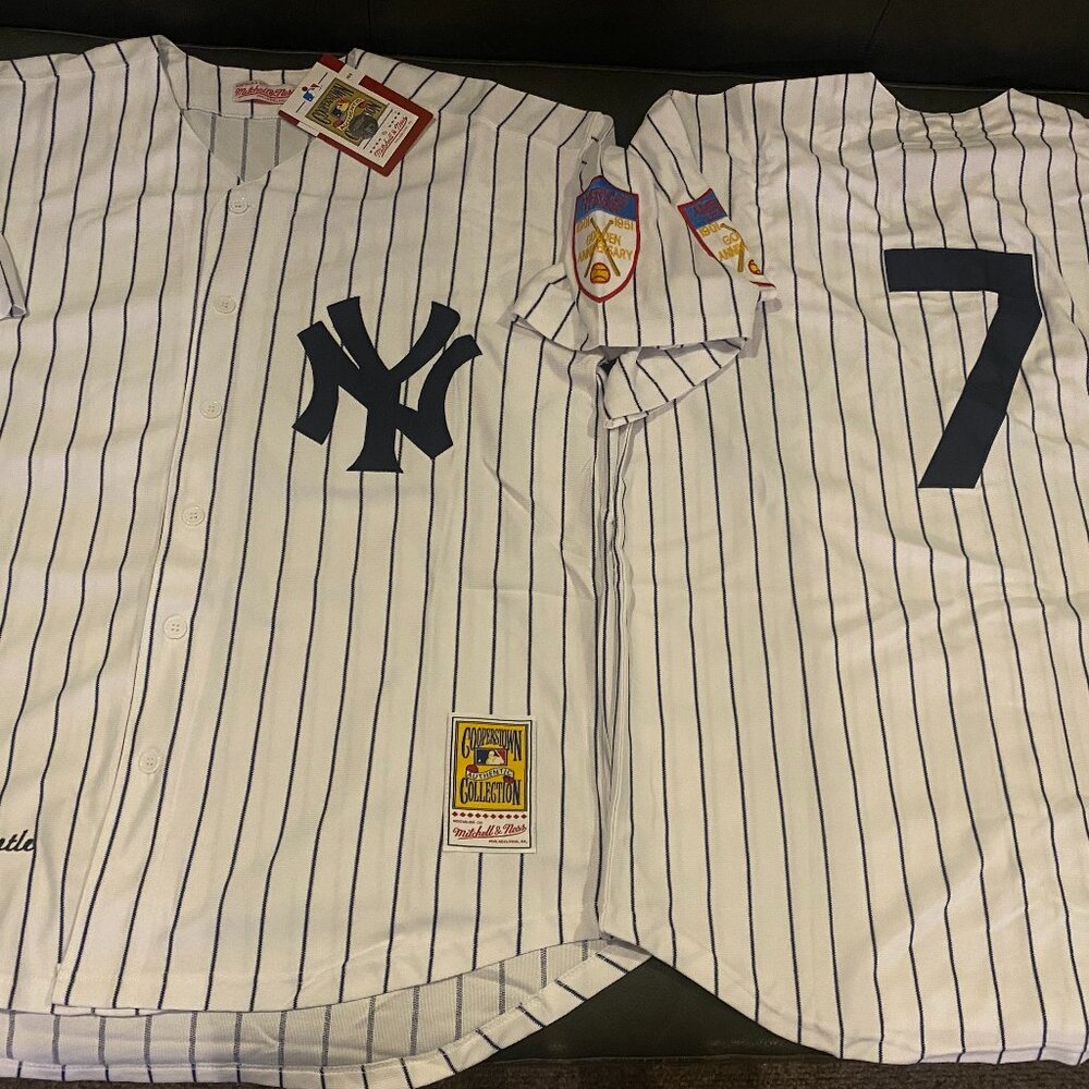 Mitchell & Ness NEW YORK YANKEES MICKEY MANTLE Men's JERSEY Sz M,L,XL,2X,3XL NWT